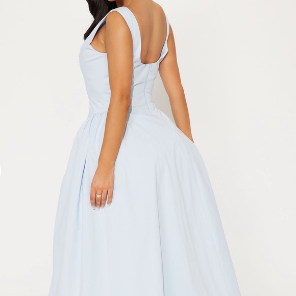 Fashion Nova Light Blue Dress - Picture 1 of 5